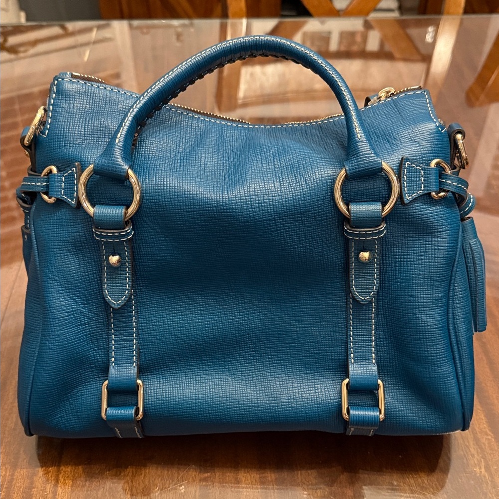 Dooney and Bourke Saffiano Leather Satchel - Picture 4 of 11